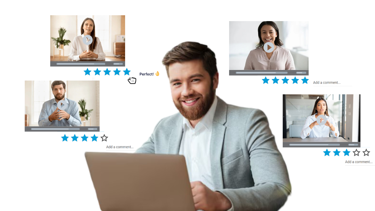 One way video interview software