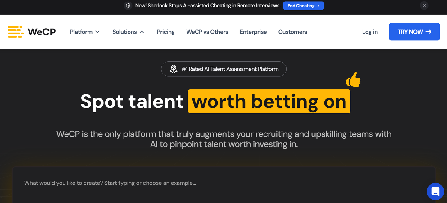 WeCreateProblems' website