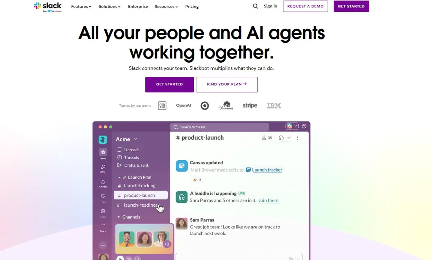 Slack Homepage