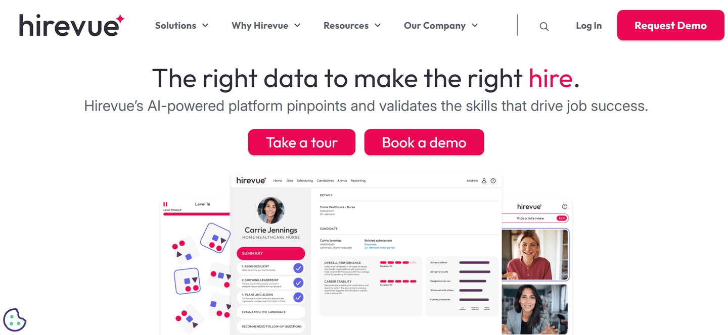 HireVue-website