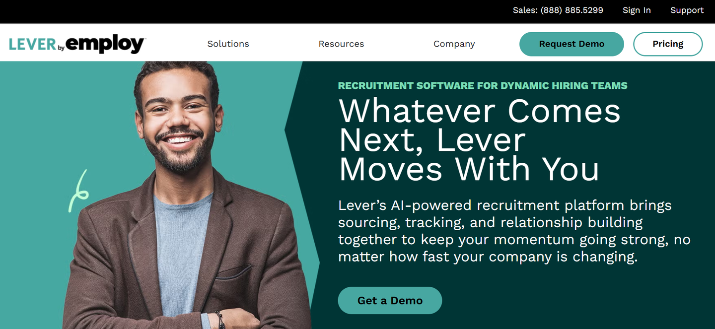 Lever's website