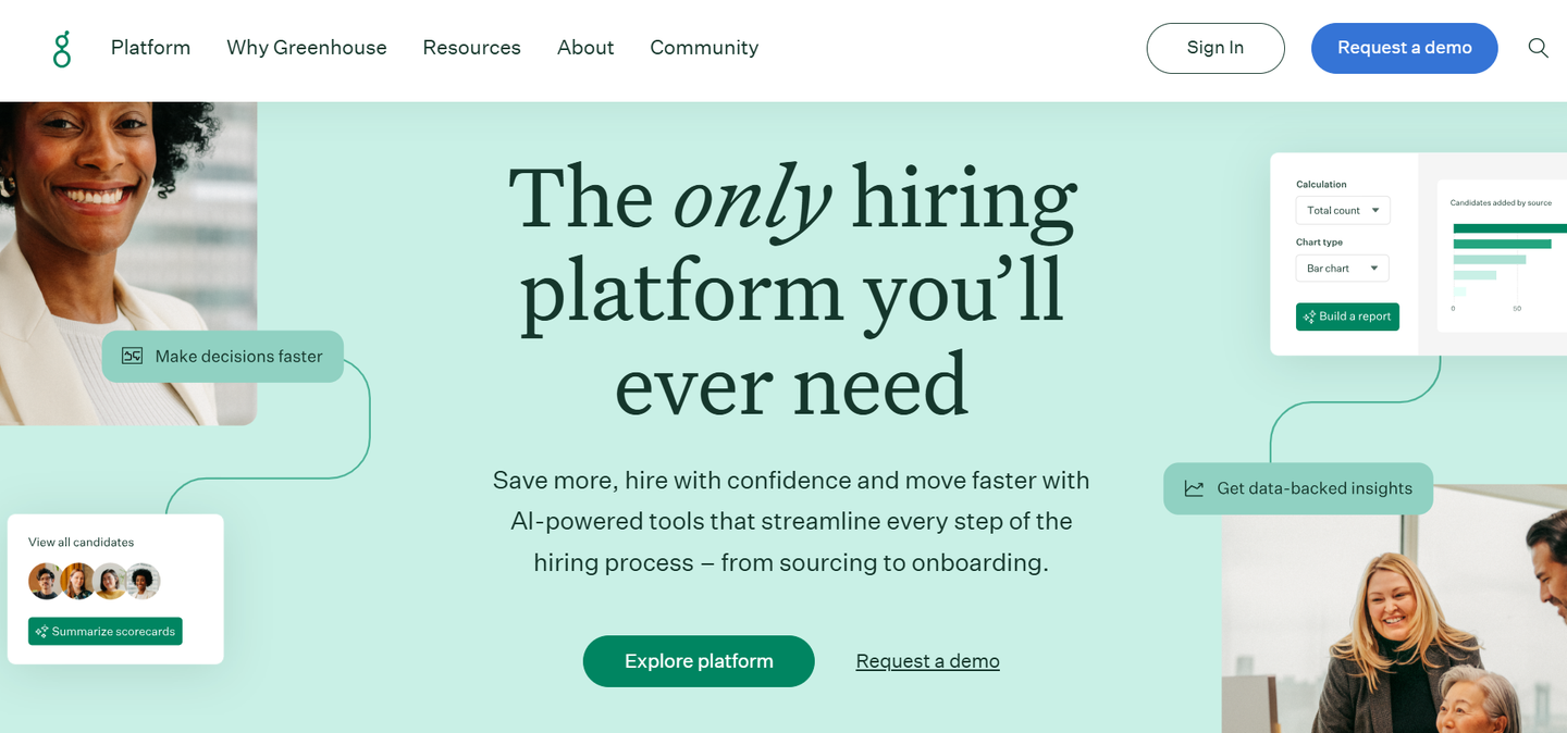 Greenhouse's website