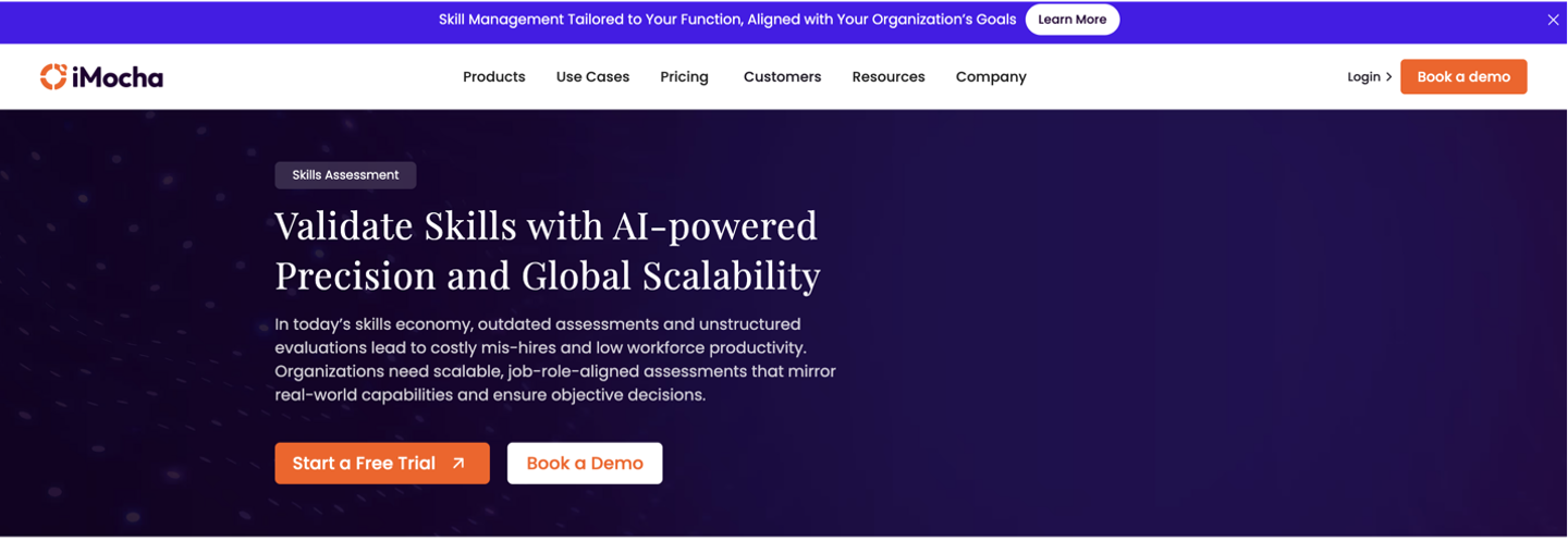 iMocha's website