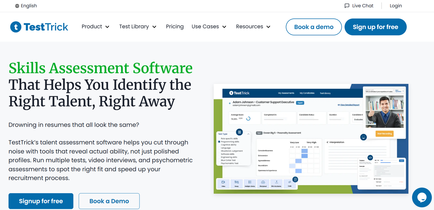 TestTrick-website
