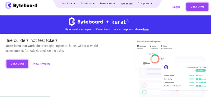 Byteboard's website