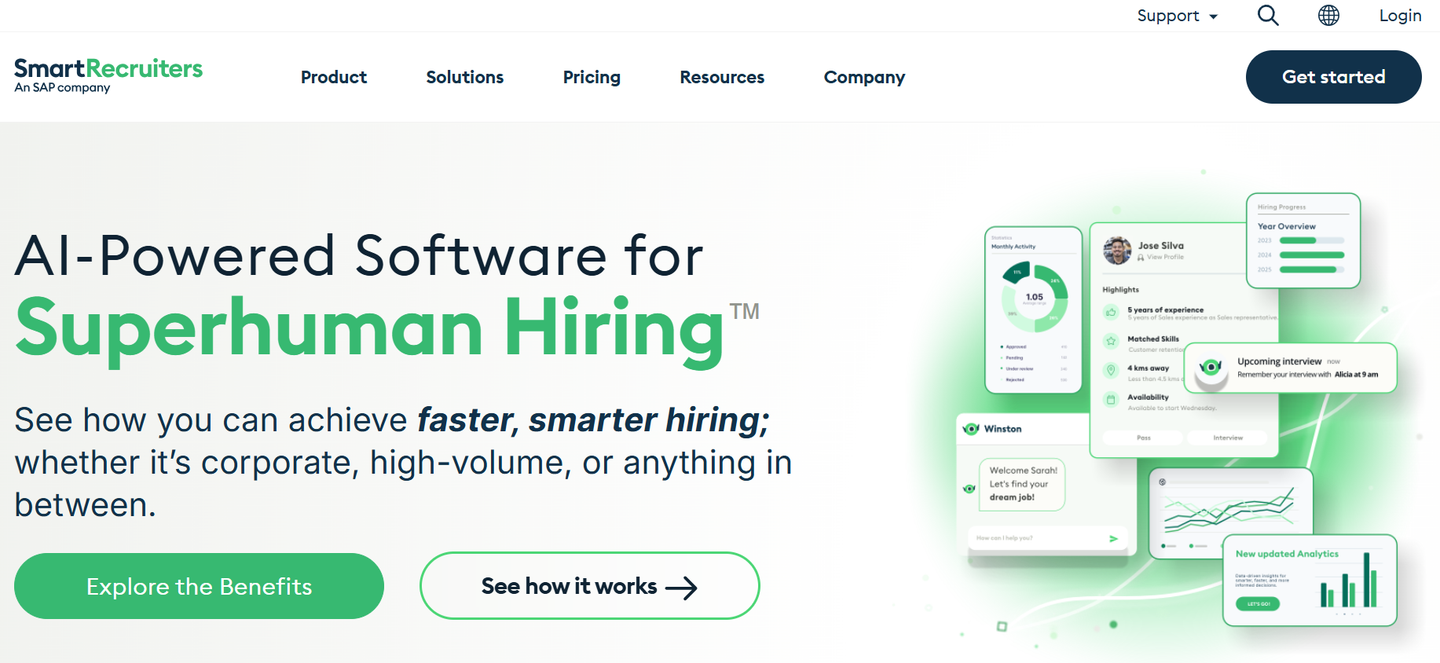 SmartRecruiters' website