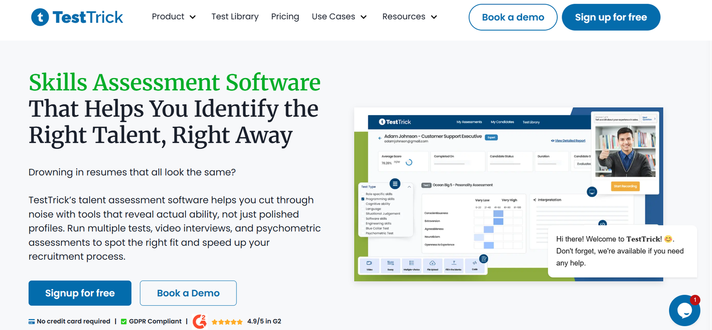TestTrick's website