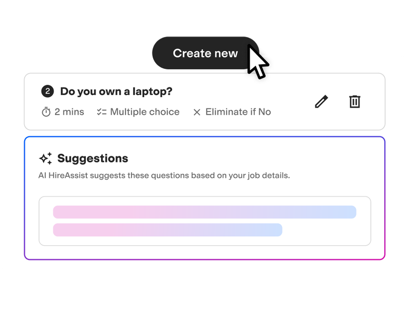 Customizable questions and tests