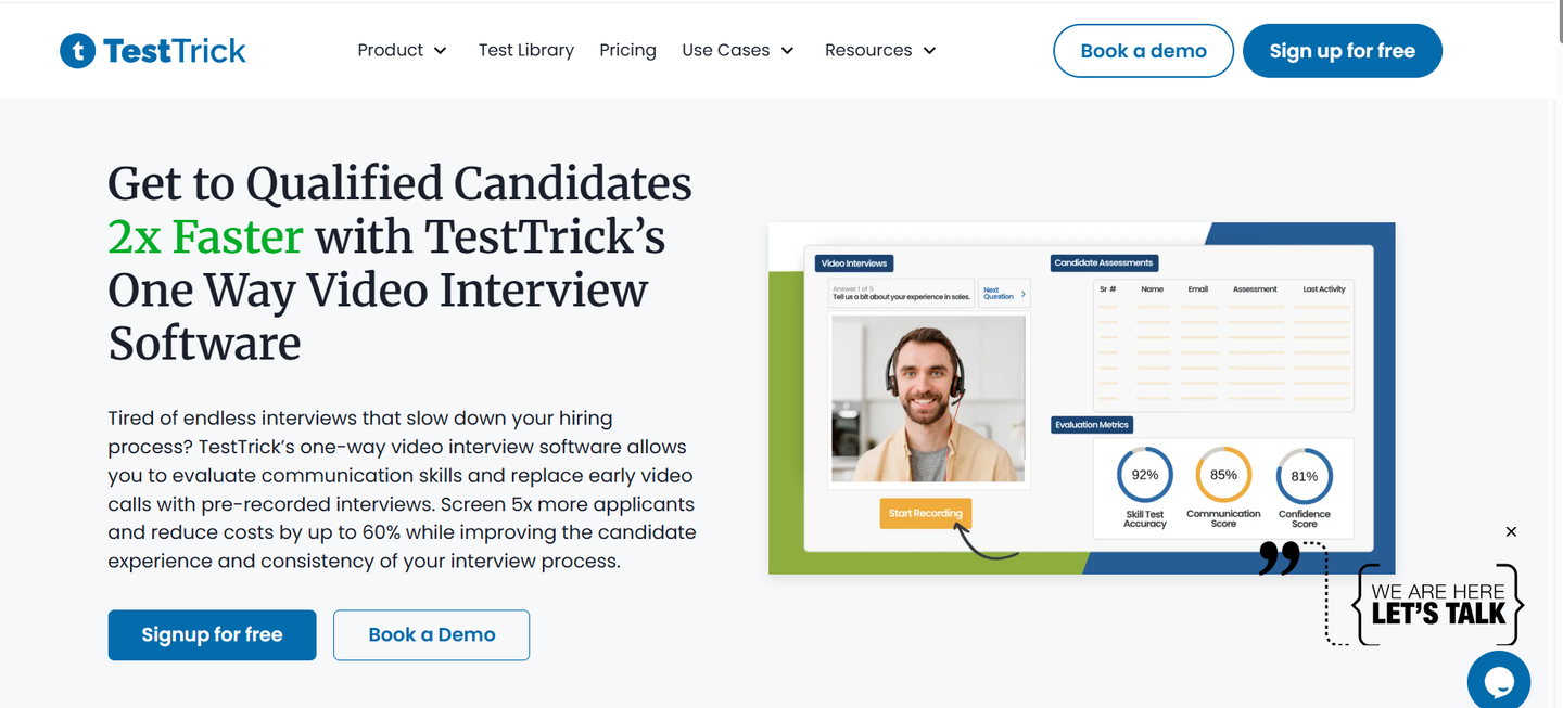 TestTrick-Pre Screening Interview Tool
