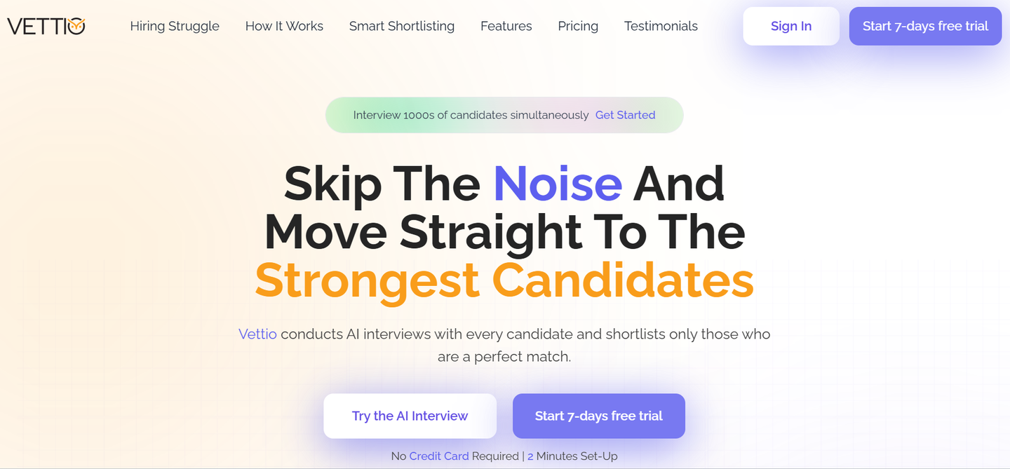 Vettio's website