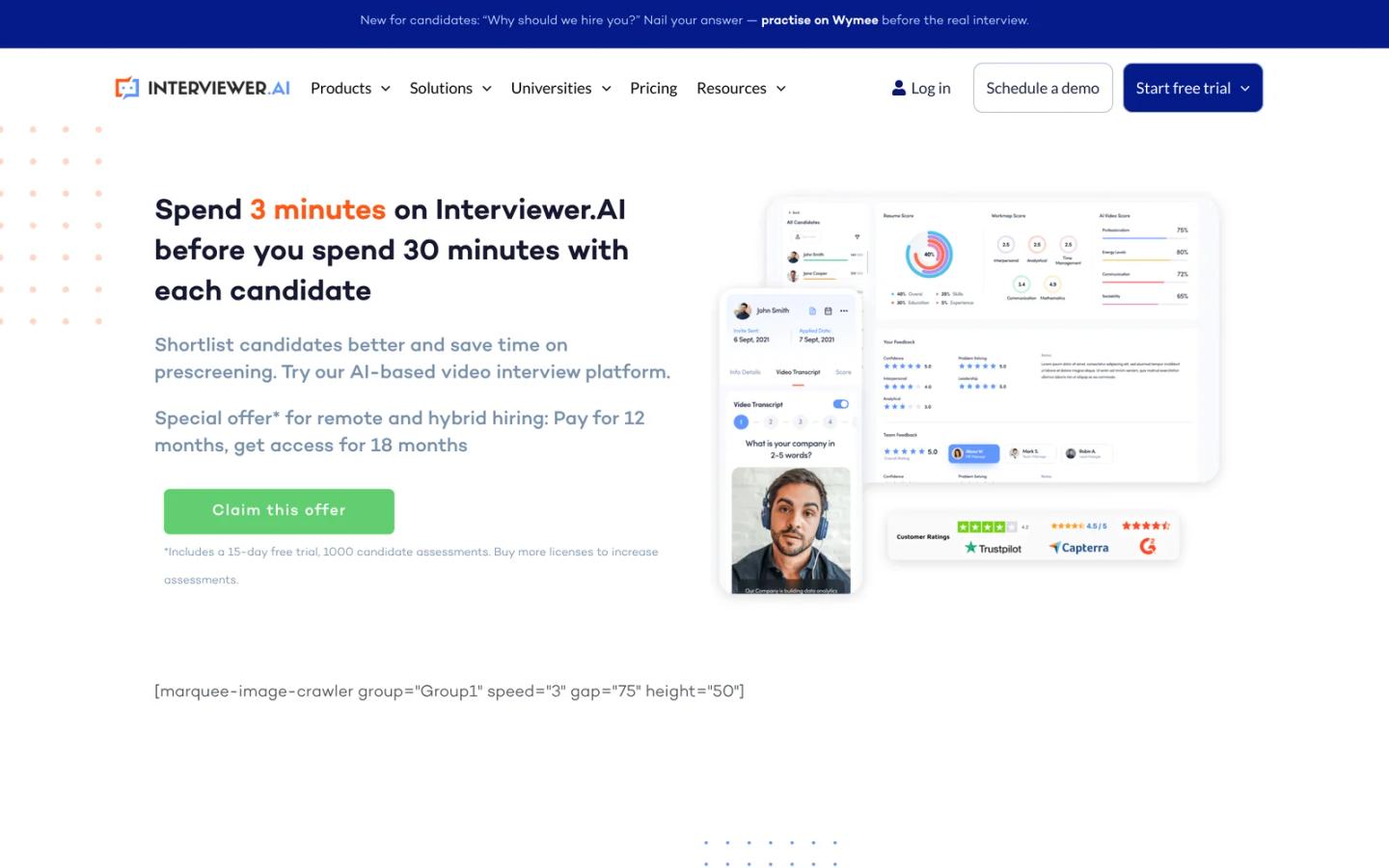 Interviewer.ai Video Interview