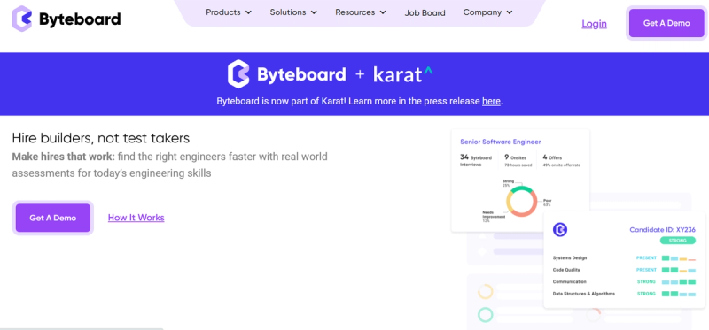 Byteboard's website