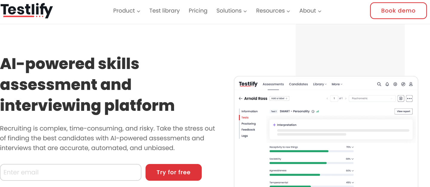 Testlify-website