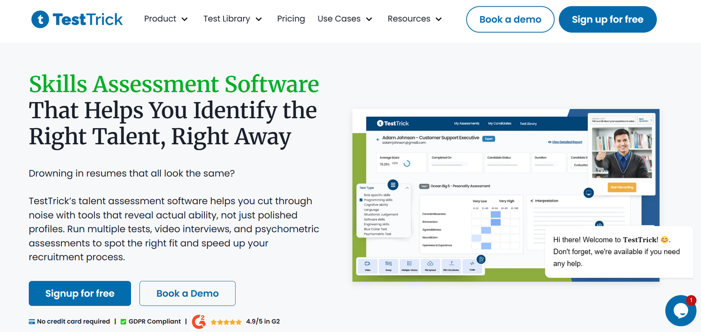 TestTrick's website