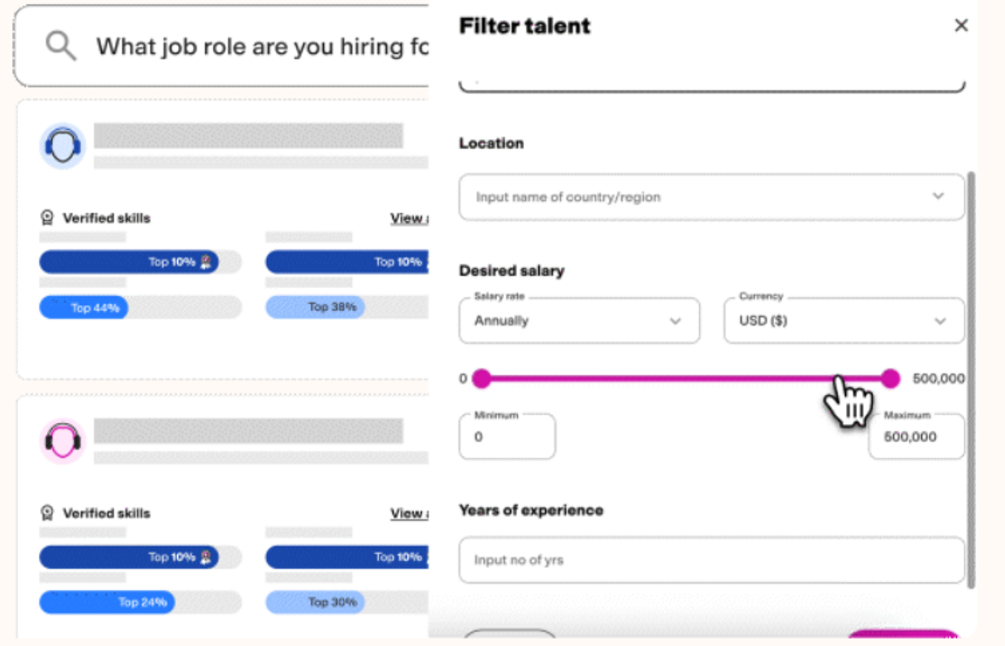 Customizable assessments in TestGorilla