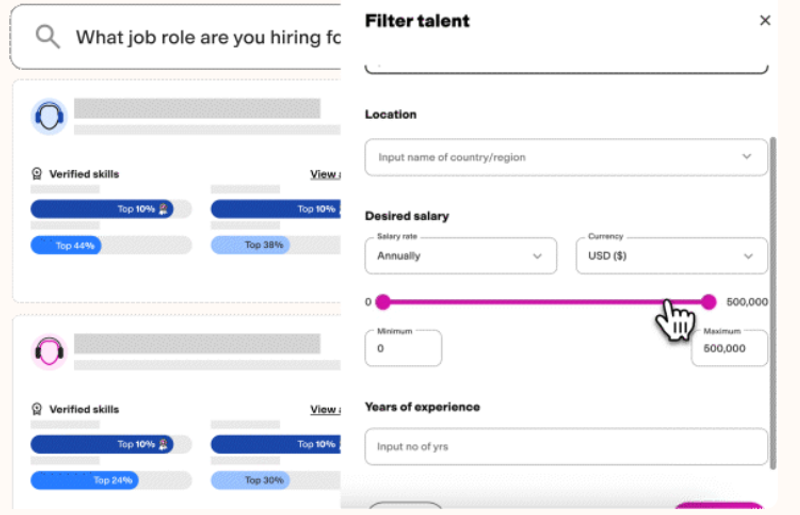 Customizable assessments in TestGorilla