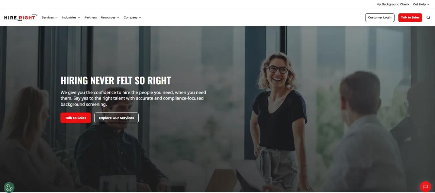 HireRight Homepage