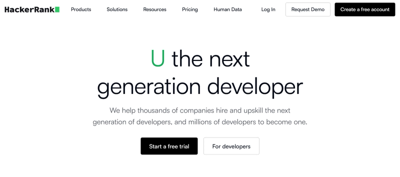 HackerRank's website