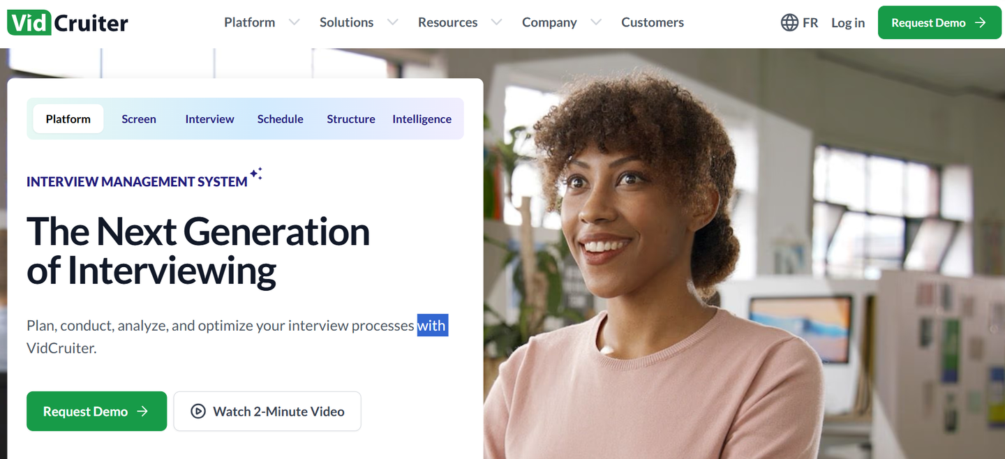 VidCruiter's website