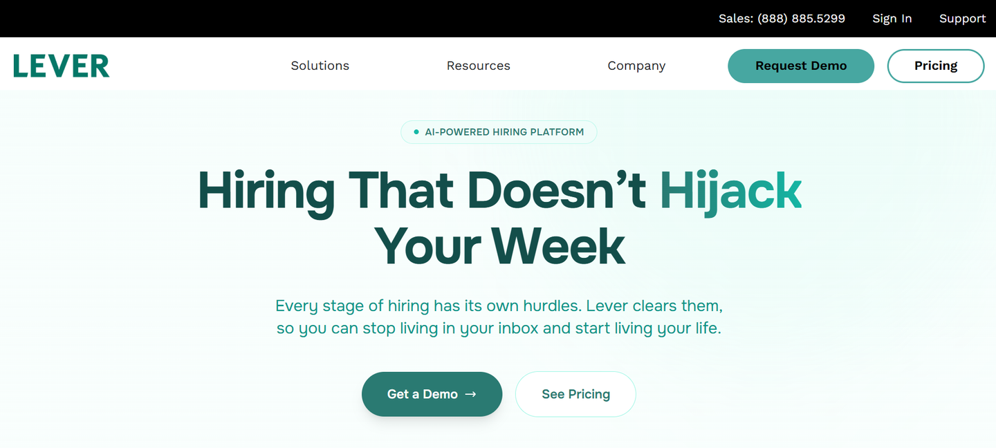 Lever's website