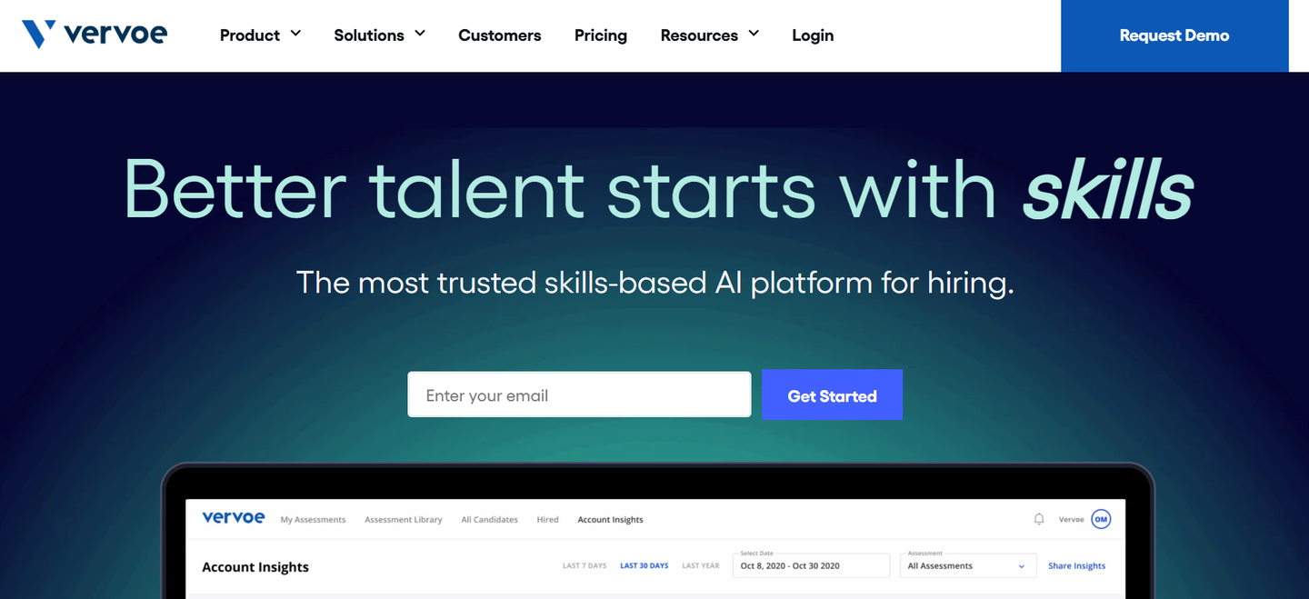 Vervoe's website