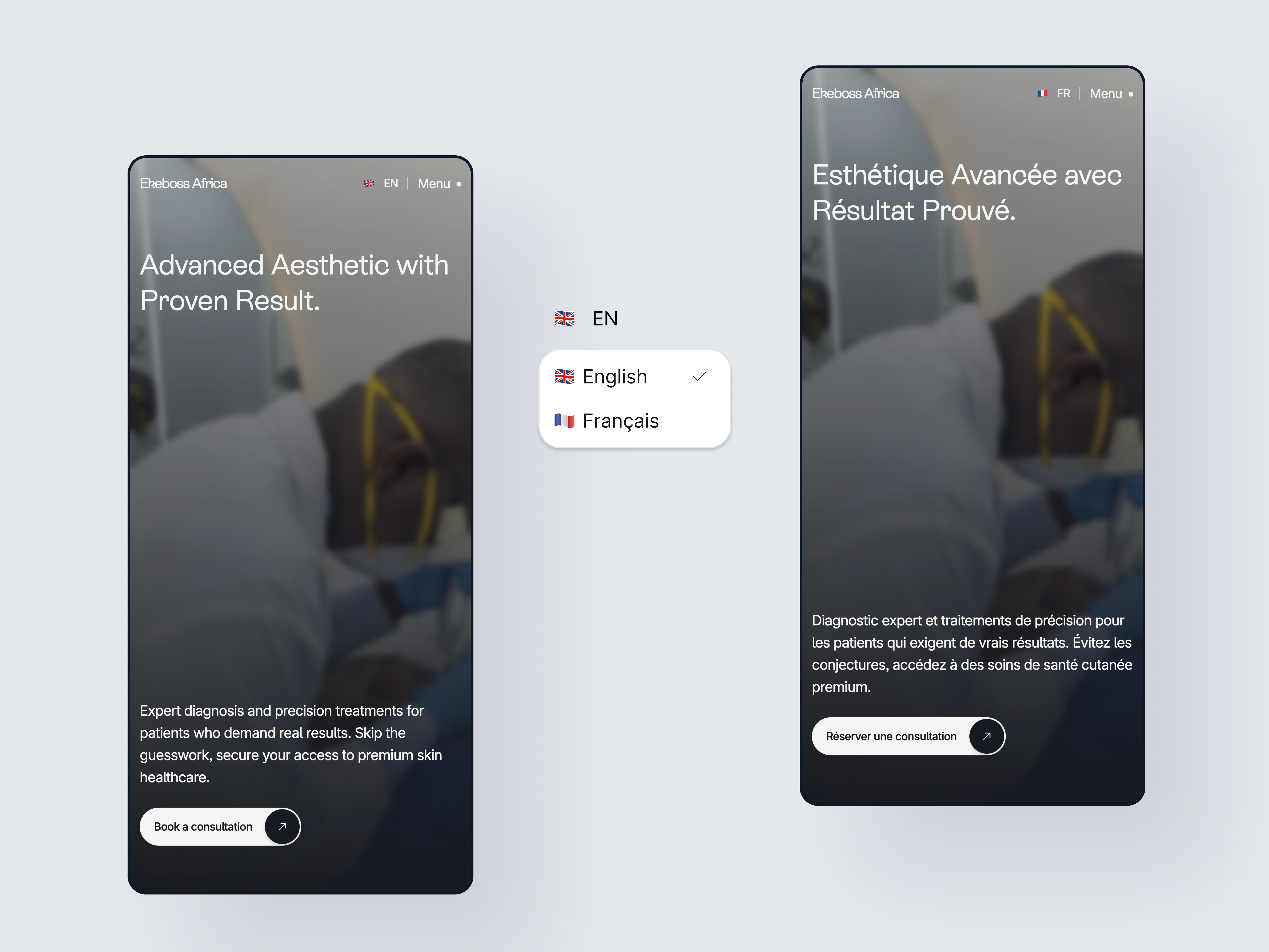 Ekeboss language select