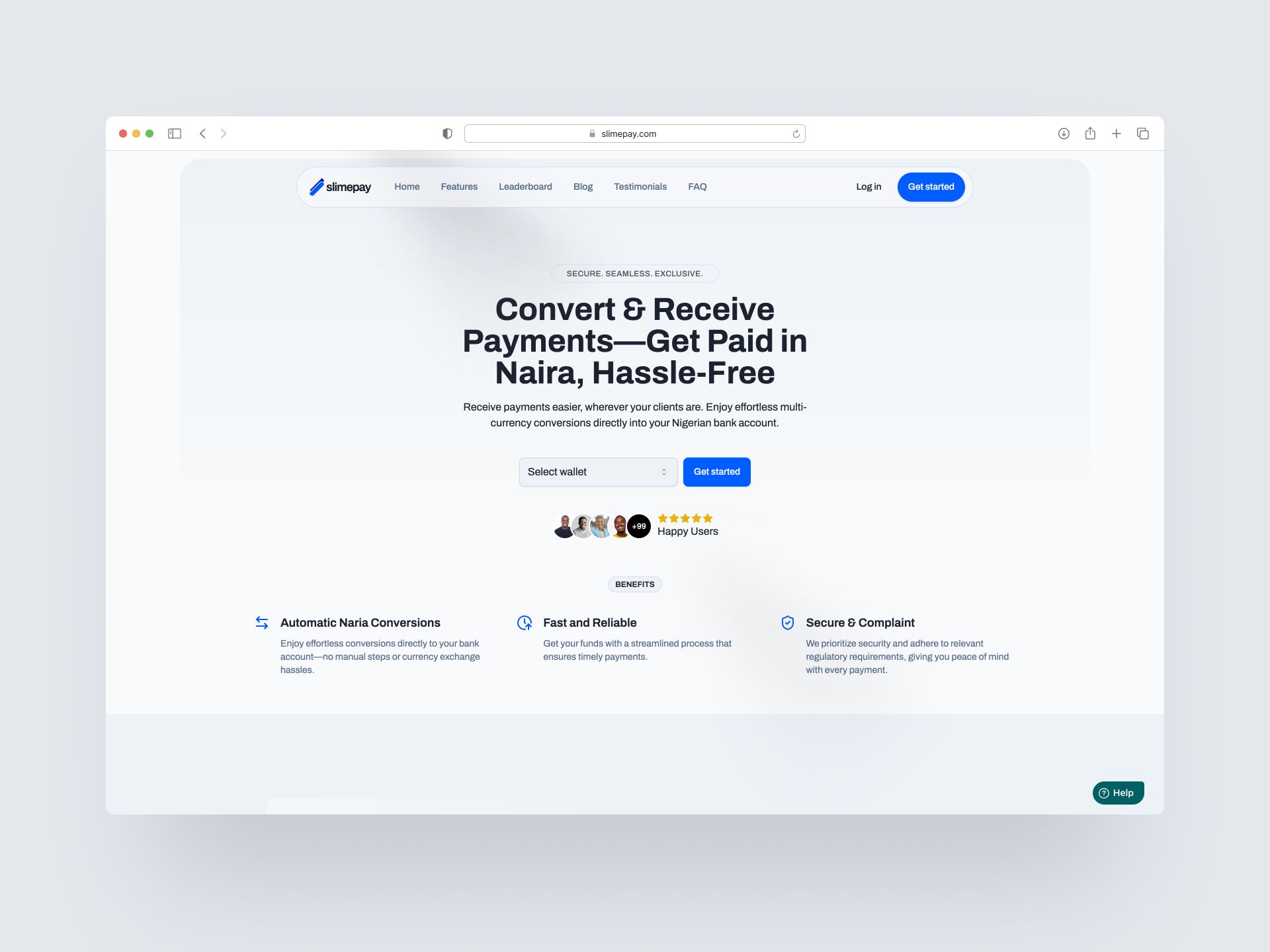 Slimepay homepage hero