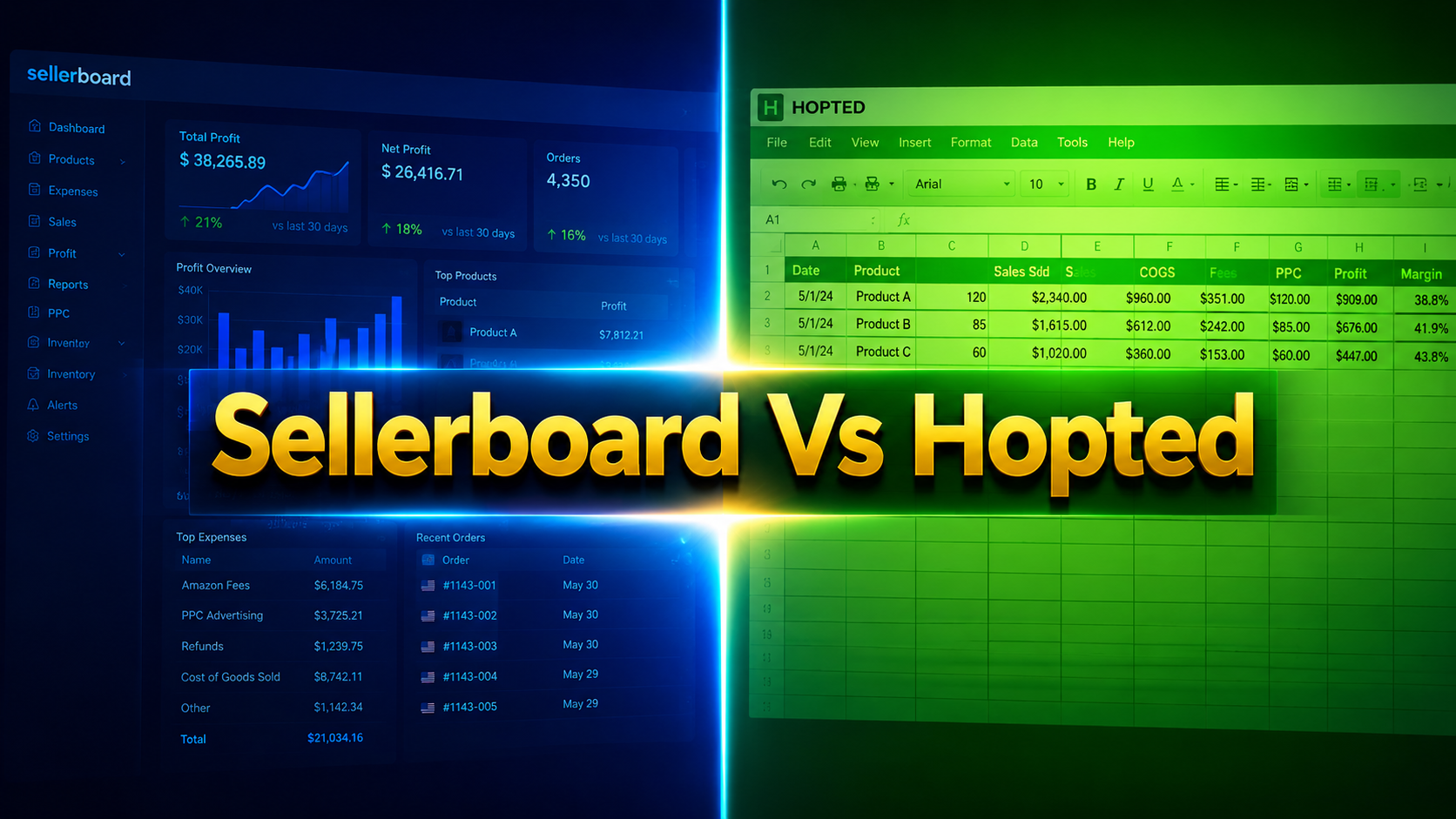 Hopted vs Sellerboard - Best Amazon Software Tools Compared