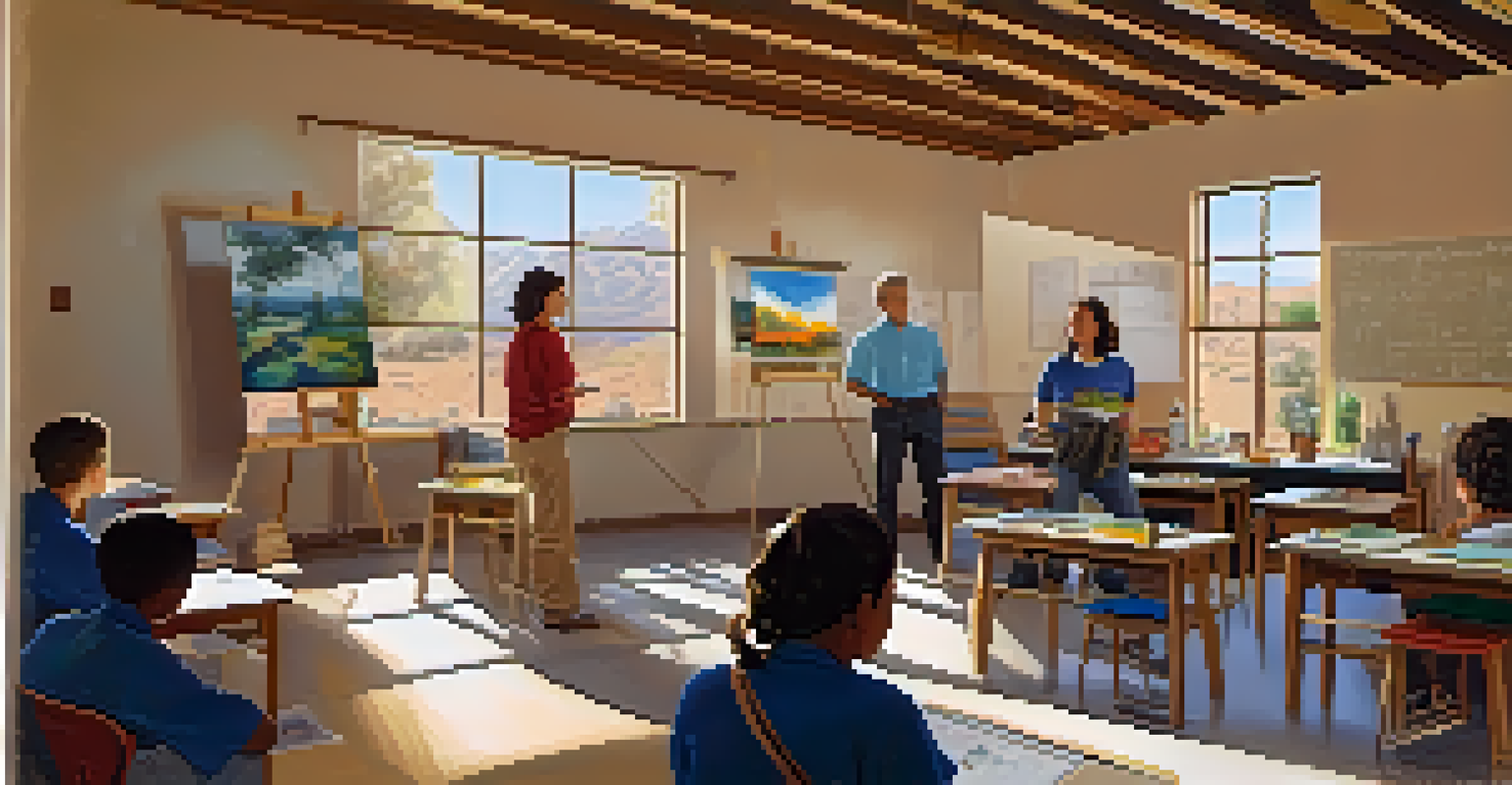 Classroom workshop in Tucson teaching students about solar energy with a teacher and engaged students.