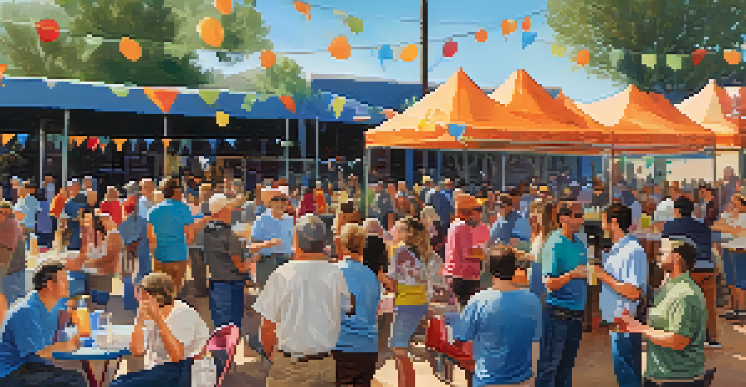 A community gathering celebrating volunteer contributions, with people enjoying refreshments and engaging in conversations.