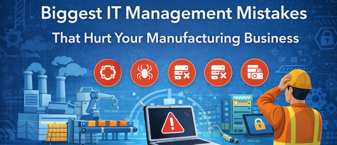 Biggest IT Management Mistakes That Hurt Your Manufacturing Business