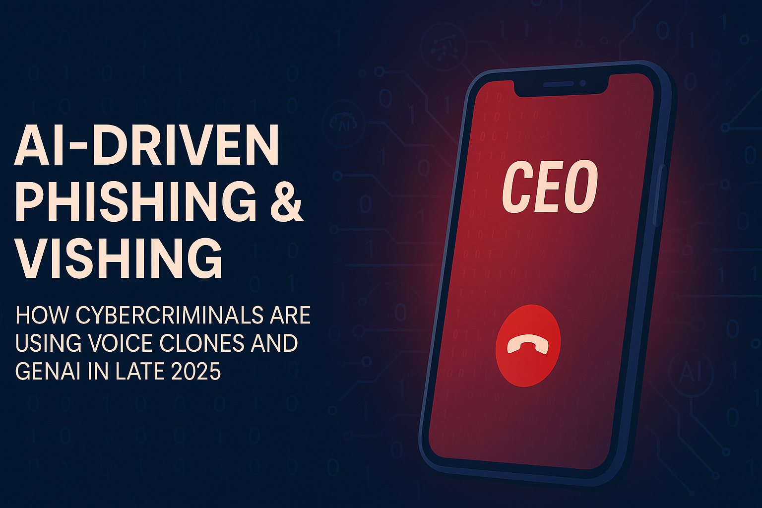 AI-Driven Phishing & Vishing: How Cybercriminals Are Using Voice Clones and GenAI in Late 2025