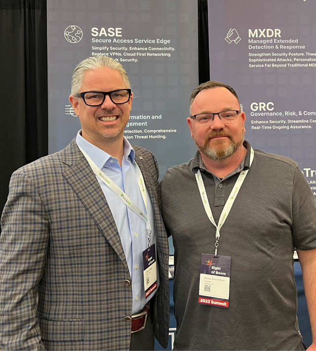 TotalCare IT security specialists at a cybersecurity conference