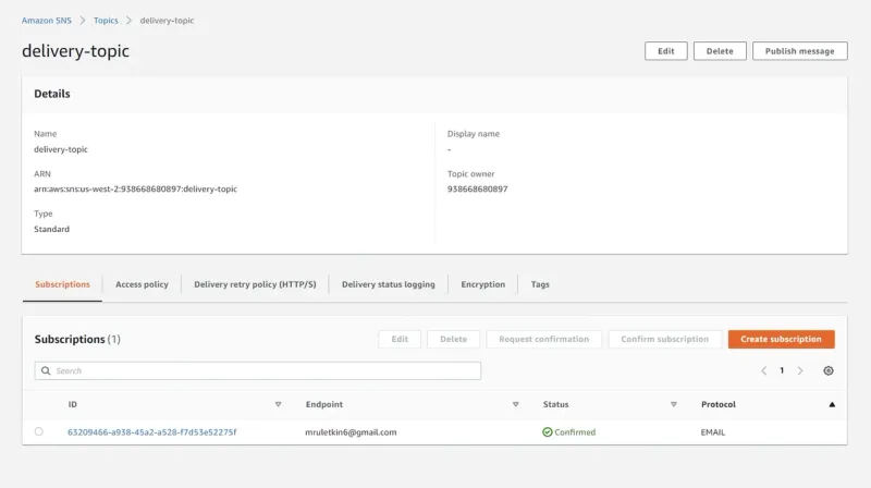 Amazon Location console screenshot part 3