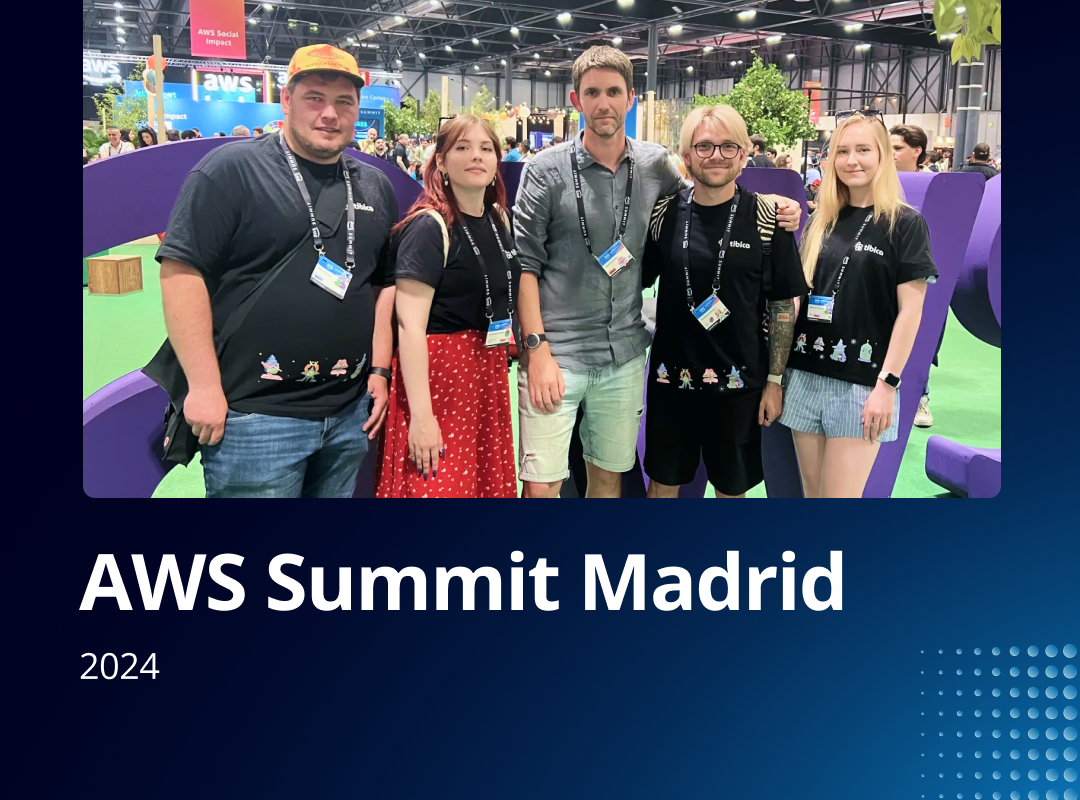 Perfsys Team at the AWS Summit in Madrid in 2024 year photo