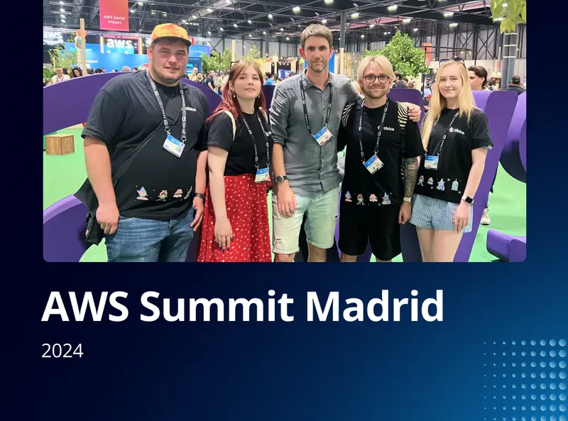 Perfsys Team at the AWS Summit in Madrid in 2024 year photo