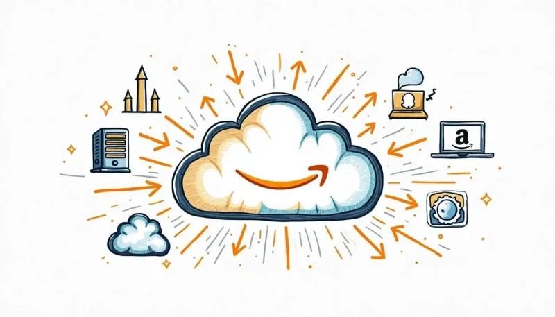 World map showing Amazon CloudFront's global edge locations and intelligent routing