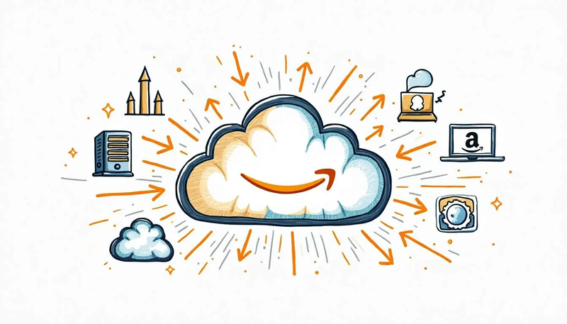 World map showing Amazon CloudFront's global edge locations and intelligent routing