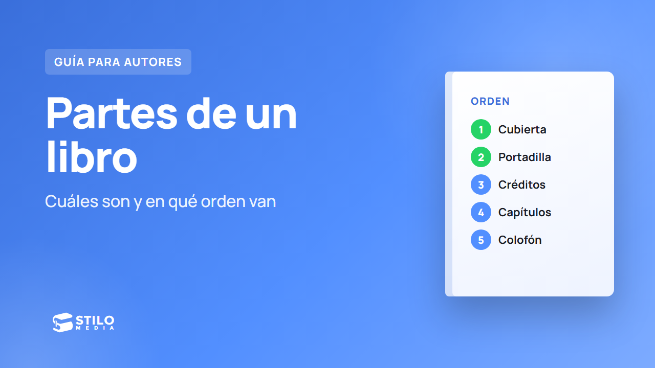 Partes de un libro: cuáles son y en qué orden van