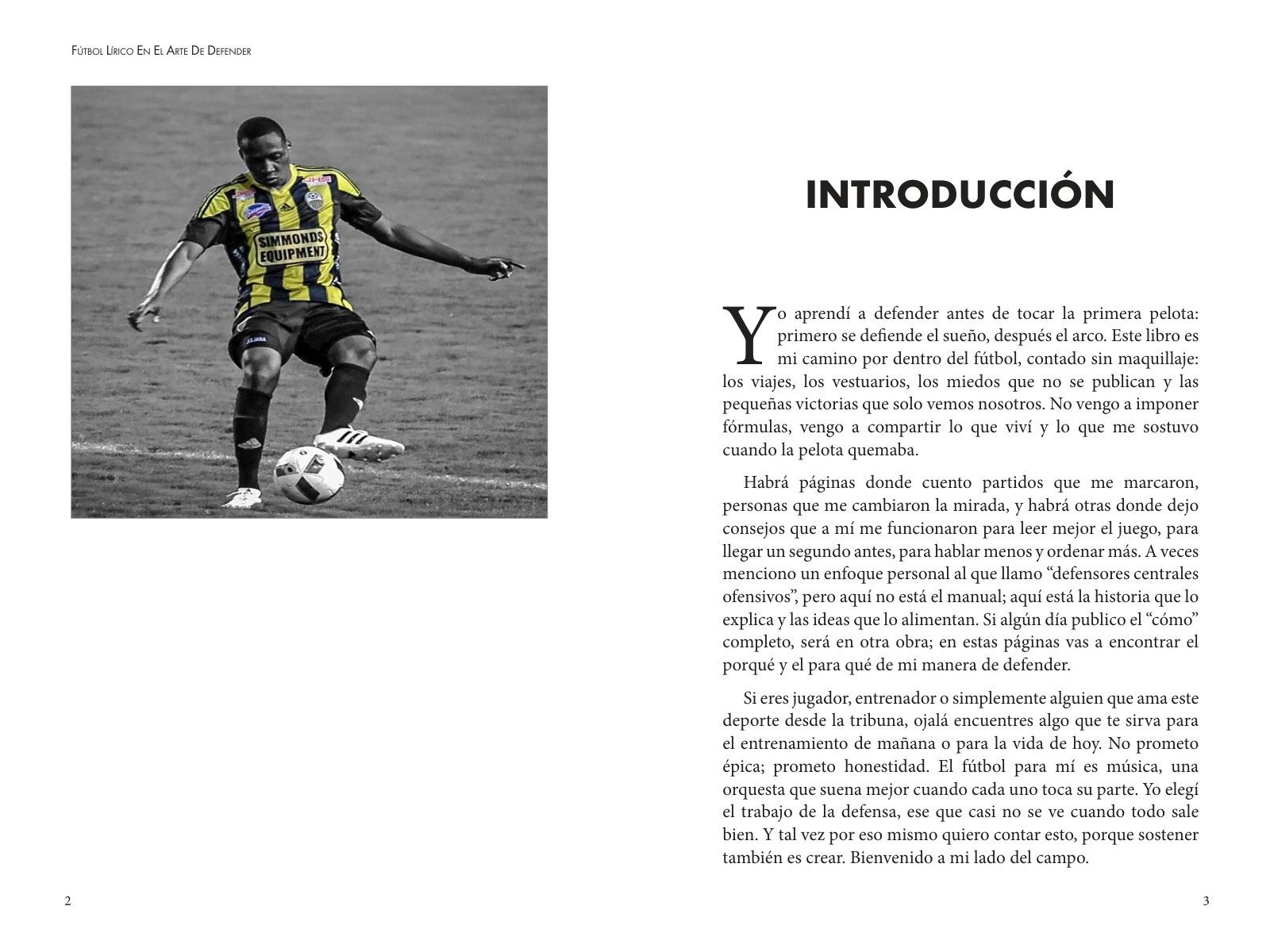 Páginas 8 y 9 de «Fútbol Lírico»: página ilustrada