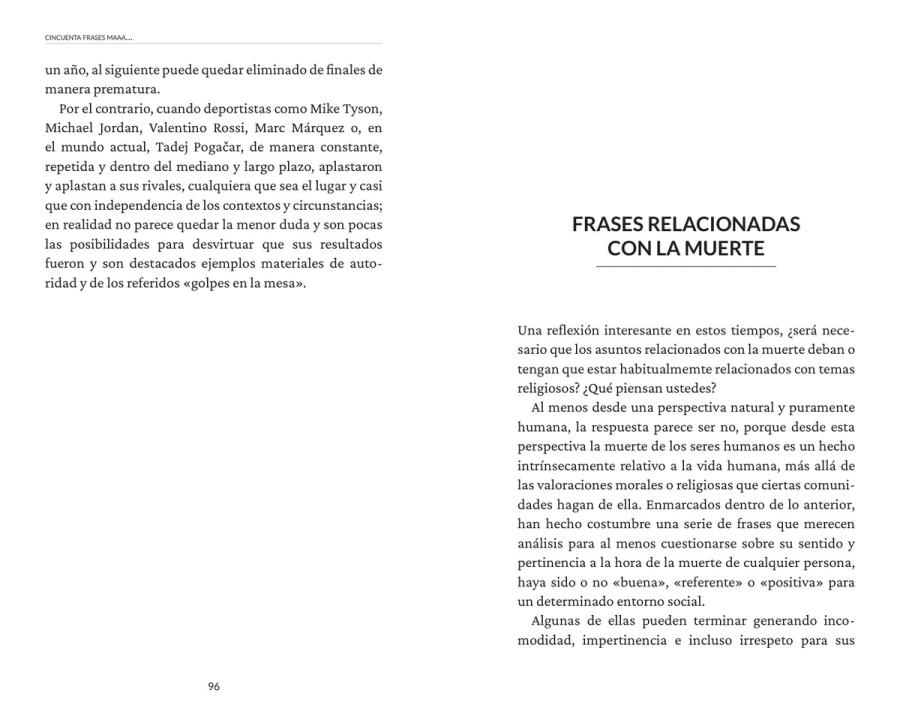 Páginas 104 y 105 de «50 frases maaa»