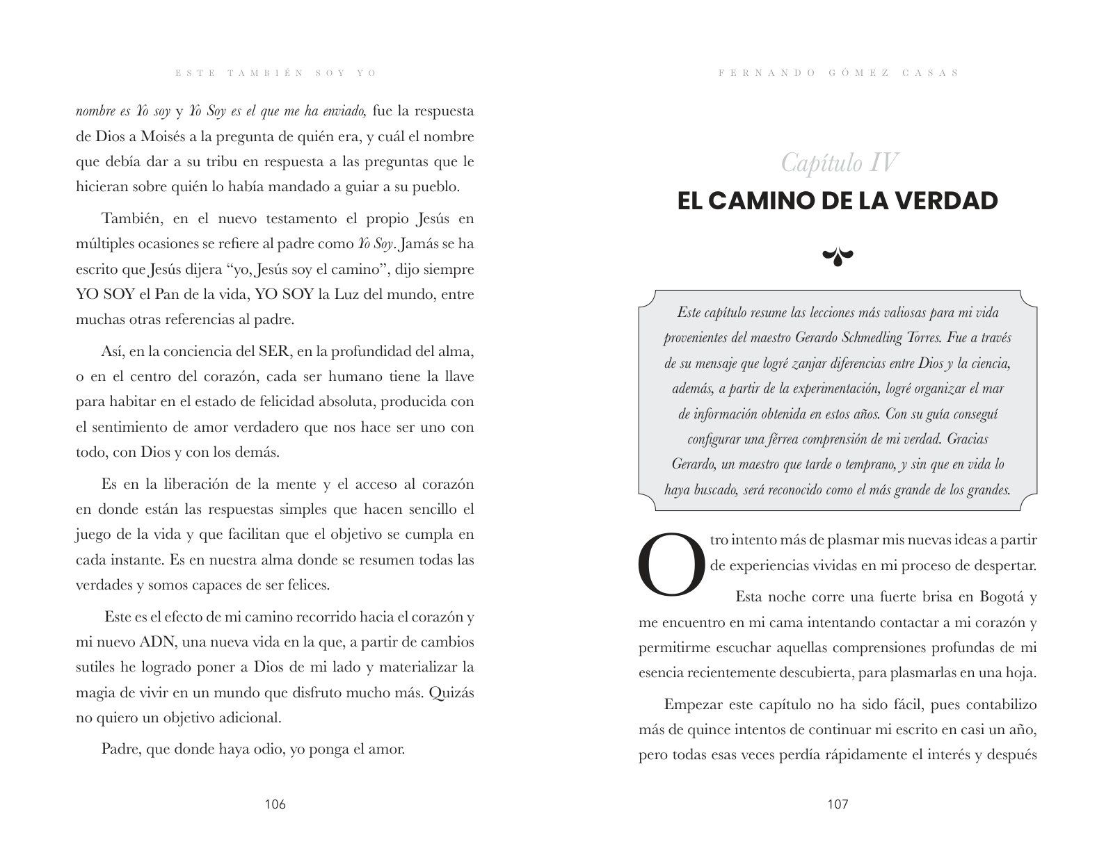 Páginas 106 y 107 de «Este también soy yo»