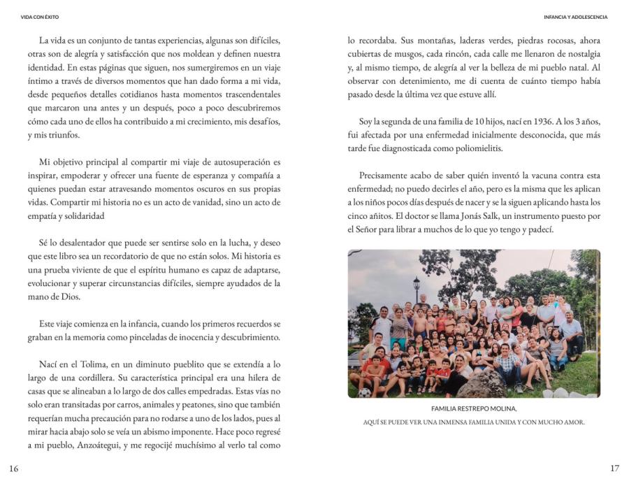 Páginas 16 y 17 de «Vida con Éxito»: página ilustrada