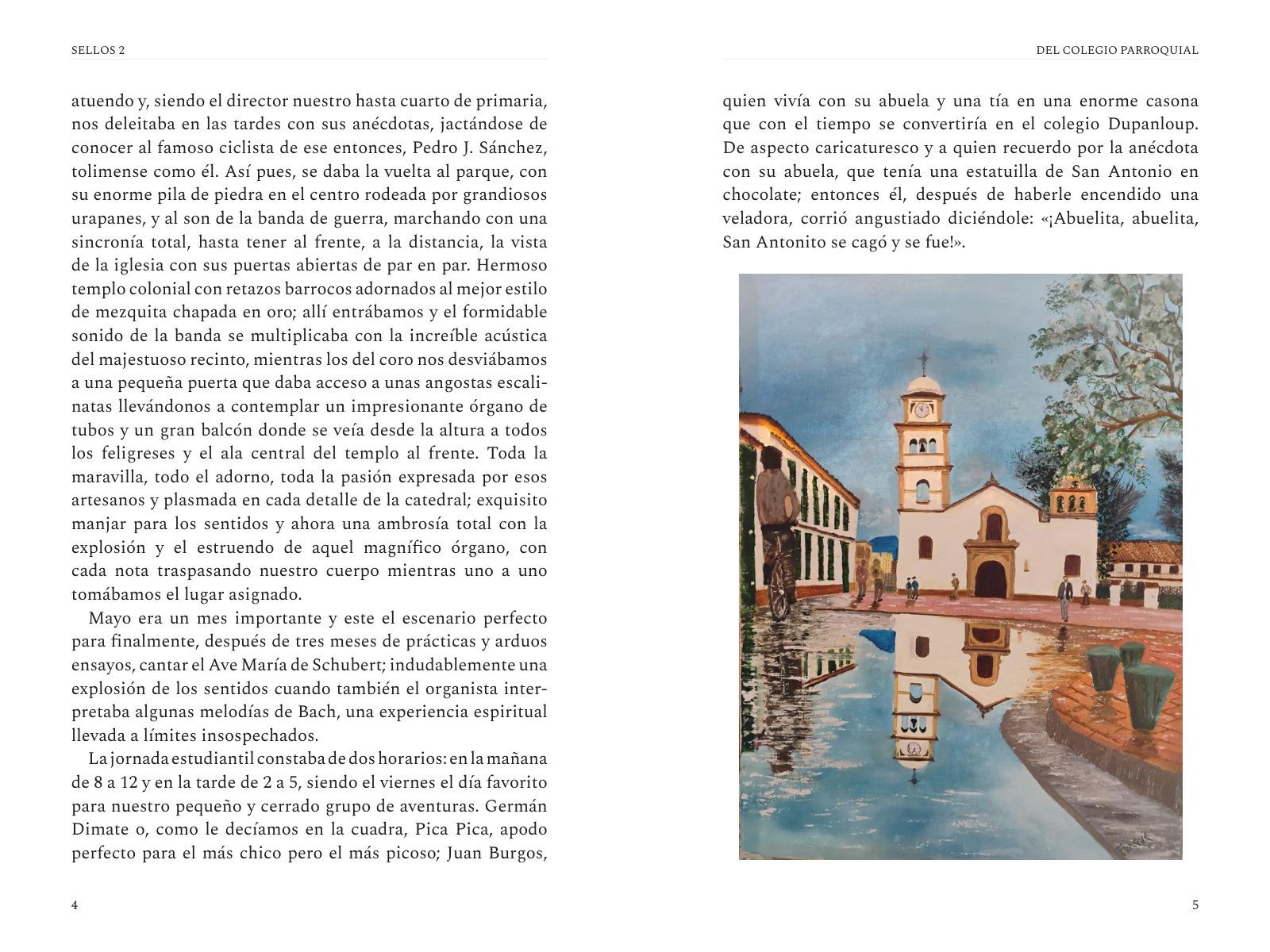 Páginas 22 y 23 de «Sellos 2: Relatos Cortos»: página ilustrada
