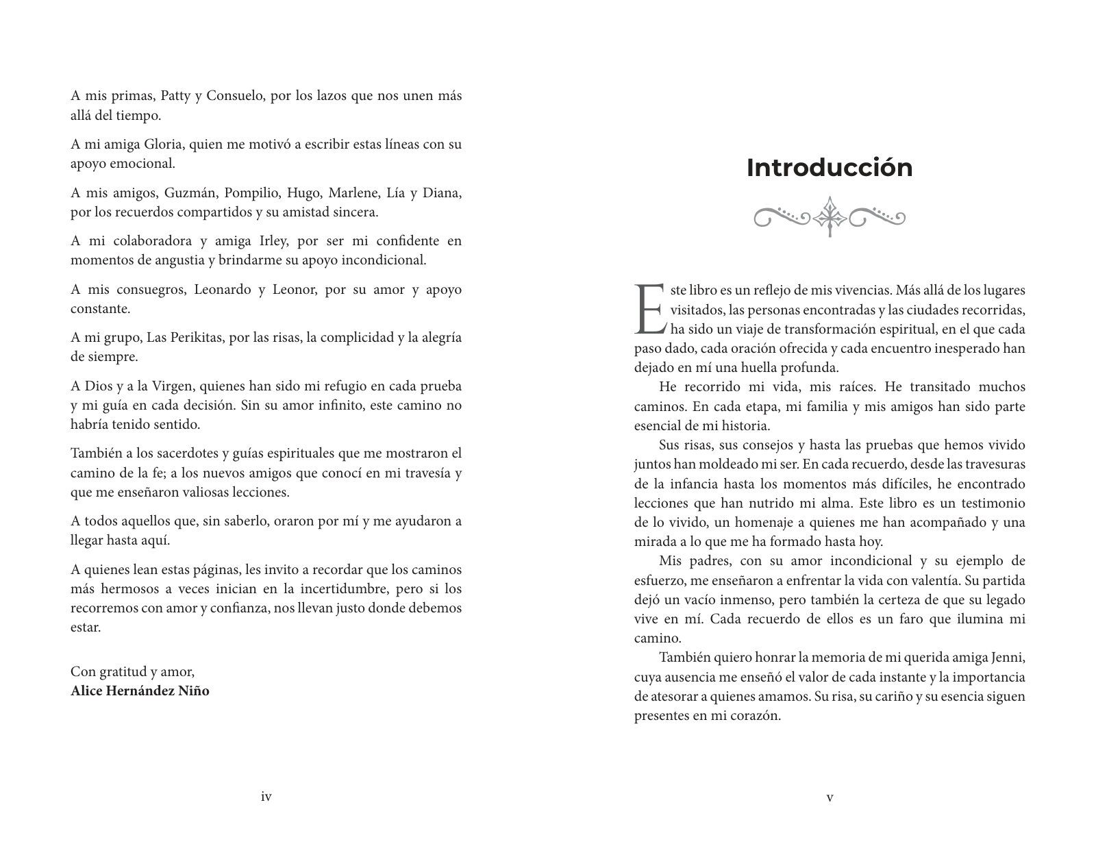 Páginas 4 y 5 de «Rastros de un Camino»: apertura de capítulo
