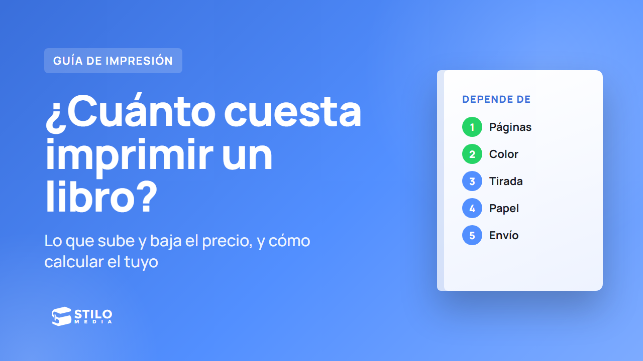 ¿Cuánto cuesta imprimir un libro? Lo que sube y baja el precio