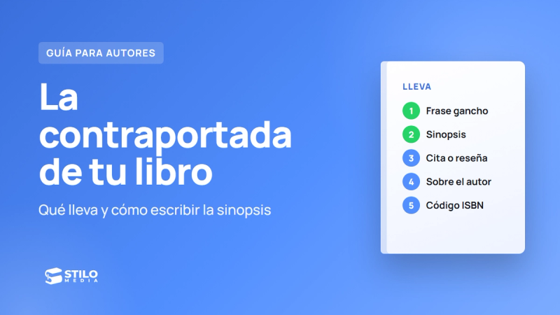 Contraportada de un libro: qué lleva y cómo escribir la sinopsis