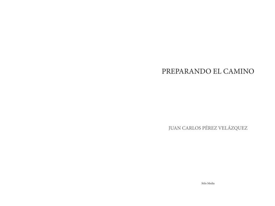Páginas 2 y 3 de «Preparando el camino»: portadilla