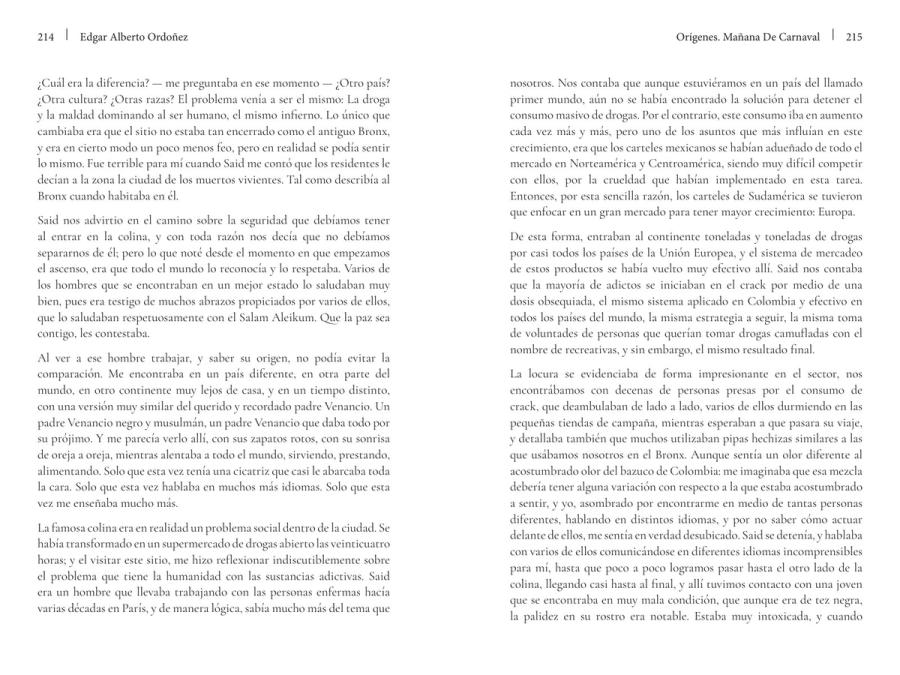 Páginas 220 y 221 de «Orígenes»: texto corrido