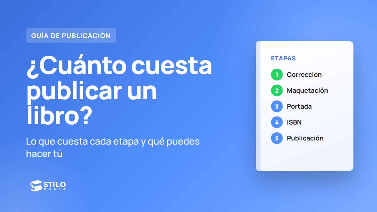 ¿Cuánto cuesta publicar un libro? Precios por etapa